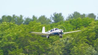 Mooney M20J Takeoff 4K Video [upl. by Johnathan19]