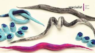 Technique Focus Felting  Making Felt Ropes [upl. by Onitsirc]