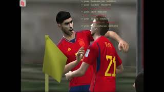 PES 6 Parche Qatar 2022  BrasilDestructionGeh vs EspañaSamMiyen10 [upl. by Hisbe526]