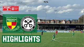 HIGHLIGHTS  Nantwich Town 43 Hednesford Town  PitchingIn NPL West  1424 [upl. by Eellac259]