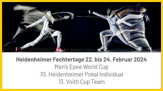 Heidenheim 2024 Epee Individual World Cup  Podium [upl. by Erdnoed425]