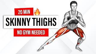 Get SKINNIER Thighs with This 20 Min Workout No More Thigh Jiggle [upl. by Smallman]