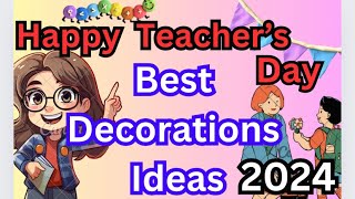 Teachers day display board  Teachers day School Decoration  Teachers day notice board ideas [upl. by Aneehsram521]