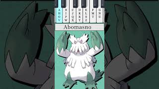 Snover vs Abomasnow  Character Jingles Part 46 pokemon piano snover abomasnow [upl. by Rissa]