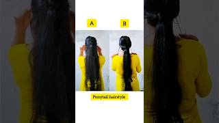 Which is the best ponytail hairstyle hair hairstyle hairtutorial ponytail hack shorts [upl. by Romola]