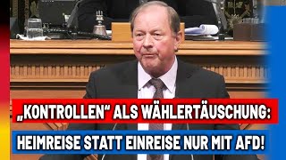 quotGrenzkontrollenquot als Wählertäuschung Heimreise statt Einreise nur mit der AfD [upl. by Anpas58]