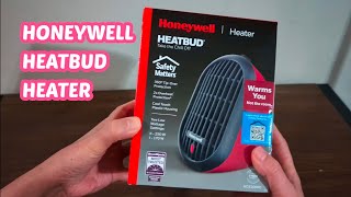 HONEYWELL HEATBUD CERAMIC PORTABLE MINI HEATER Unboxing personal heater [upl. by D'Arcy]