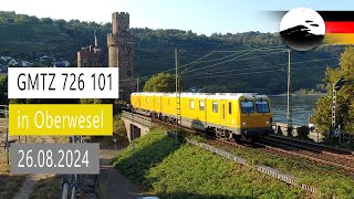 Gleismesstriebzug GMTZ 726 101 durch Oberwesel [upl. by Charissa]