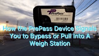 Expediter Team  How The PrePass Device Signals You To Bypass Or Pull Into A Weigh Station [upl. by Michaeline677]