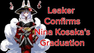 Nina Kosaka Graduates from Nijisanji  ANYCOLOR Has a Huge Leaker Problem【VTUBER CRINGE】 [upl. by Jedidiah]