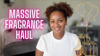 Massive Fragrance Haul Birthday Edition [upl. by Neerol]