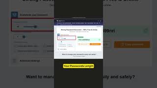 Generate Unhackable Passwords with This Free Password Tool strongpasswords passwordgenerator [upl. by Airamahs]