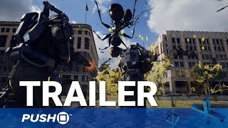 Earth Defense Force Iron Rain PS4 Reveal Trailer  PlayStation 4  TGS 2017 [upl. by Jesus218]