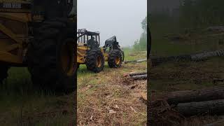 648 John Deere skidder [upl. by Renrew227]