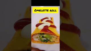 Omelette roll Healthy breakfast shots food trending [upl. by Aihseket]