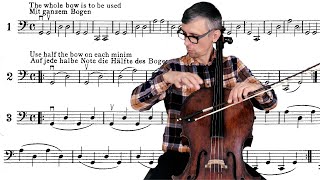 Easy Cello Exercise for Beginners  Piatti Cello Method  Lesson 1 [upl. by Otir]