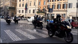 EPIC RARE 21 x Bmw Radiomobile Carabinieri Scorta D’onore BMW Carabinieri Responding [upl. by Zak]