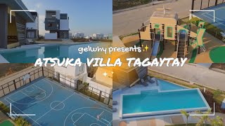 atsuka villa tagaytay 🌳 commune village  staycation  gelwhy presents ✨ [upl. by Clareta]