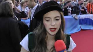 Interview with Francesca Michielin Italy 2016 on the red carpet  Eurovision in Stockholm [upl. by Drews]