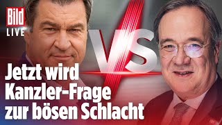 🔴 Wahlen in Deutschland Kampf zwischen Söder und Laschet wird jetzt offen ausgetragen  BILD LIVE [upl. by Livesay956]