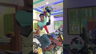 friendship ktm dangerous trampoline viralvideo driving stunt duck god goviral shorts [upl. by Rabjohn458]