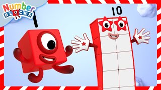 Compter de 1 à 10 pour Noël 🌲 123 Apprendre à compter pour les enfants  ​Numberblocks en français [upl. by Eelirak]