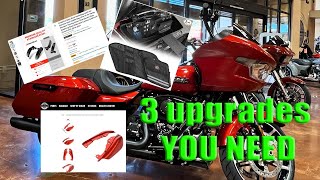 CHEAP and EASY UPGRADES For YOUR 2024 Harley Davidson Road Glide [upl. by Anitnamaid]