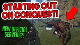 STARTING OFF ON CONQUEST  Conquest Official PvP  ARK [upl. by Holihs708]