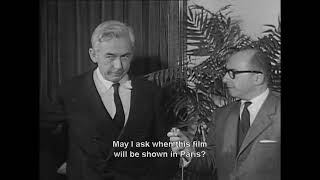 Robert Bresson Jean Guitton 1962 interview after the screening of quotThe Trial of Joan of Arcquot INA [upl. by Ceporah]