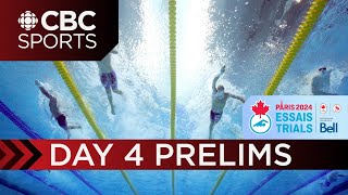 2024 Canadian Olympic amp Paralympic Swimming Trials Preliminaries  Toronto  Day 4  CBC Sports [upl. by Winther]