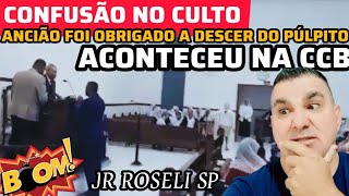 ANCIÃO ATACA OUTRO ANCIÃO NA HORA DO CULTO  TEVE QUE SER RETIRADO DO PULPITO [upl. by Inaluahek]