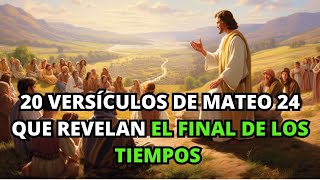 20 Versículos de Mateo 24 que Revelan el Final de los Tiempos  La BIBLIA Lo Explica [upl. by Kile444]