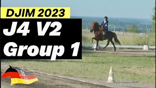 Unter 4 Minuten 😉Deutsche Jugend Islandpferde Meisterschaft 2023 J4 V2 Group 1  Beschreibung 👇 [upl. by Nilsoj]