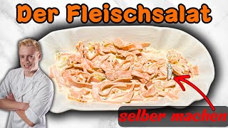 Fleischsalat 🌭🥗 selber machen mit Metzgermeister Roegele 💪 [upl. by Negroj200]