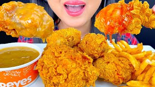 ASMR Hot Honey Fried Chicken amp Cajun Fries From Popeyes  Eating Sounds  Mukbang  ASMR Phan [upl. by Eceirahs]