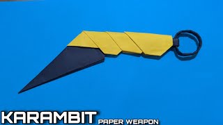 Diy How To Make Karambit Weapon  New Techniques for an Awesome Paper Weapon [upl. by Akcirehs428]