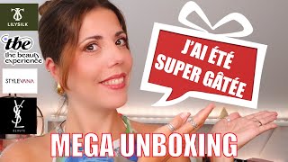 MEGA UNBOXING jai été super gâtée 🤩 The Beauty Expérience Lilysilk YSL Beauty [upl. by Ilyse]