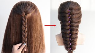 Attractive hairstyle for long hair girls  new unique hairstyle  long hair style [upl. by Novyart]