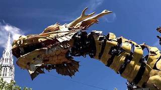 LA MACHINE OTTAWA DRAGON ROAMS THE STREETS IN OTTAWA 2017 CANADA A FIRST IN NORTH AMERICA [upl. by Arlette762]