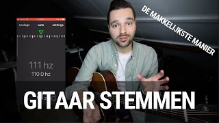 Gitaar Stemmen  de makkelijkste manier [upl. by Nirro]