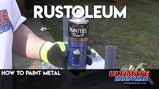 How to paint metal  Rustoleum [upl. by Pollock78]