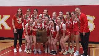 Hammarskjold wins senior girls basketball title [upl. by Webber547]