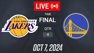 NBA LIVE Los Angeles Lakers vs Golden State Warriors  October 7 2024  NBA Pre Season LIVE 2K25 [upl. by Huskamp572]