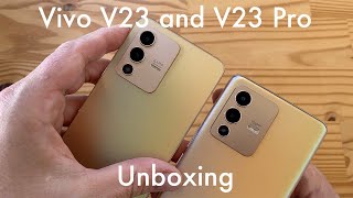 Vivo V23 and V23 Pro 400520 unboxing dual 50MP selfie cam [upl. by Hazard]