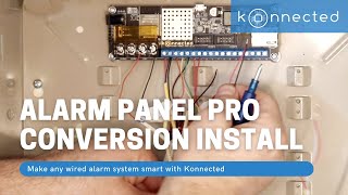 Konnected Alarm Panel Pro alarm system conversion kit installation demo with SmartThings [upl. by Alih]