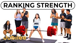 Men And Women Rank Themselves By Strength [upl. by Abihsat]