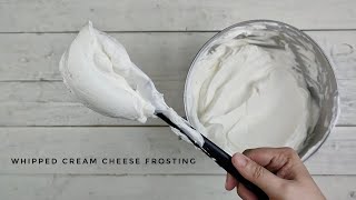 Whipped CREAM CHEESE FROSTING  light and yummy  🥰❤️  tagalog with english sub [upl. by Ocsic]