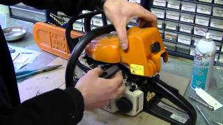 HOW TO  Carburetor amp Fuel Line Repair on STIHL 017 MS170 018 M180 Chainsaw Part 33 [upl. by Coltun]