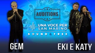 Gem e Eki amp Katy  Una voce per San Marino Audizioni [upl. by Inihor10]