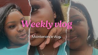 VLOG 7  TRIED REINSTALLING A WIG  CLUSTER LASHES [upl. by Gill]